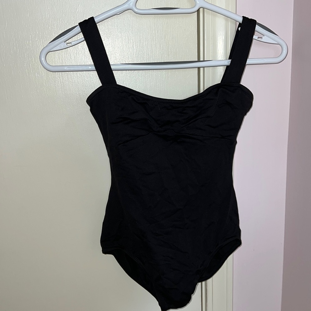 black leotard